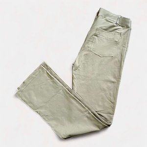 Yogipace Khaki Yoga Pants, Straight Leg with Pockets and Belt Loops, L, NWT